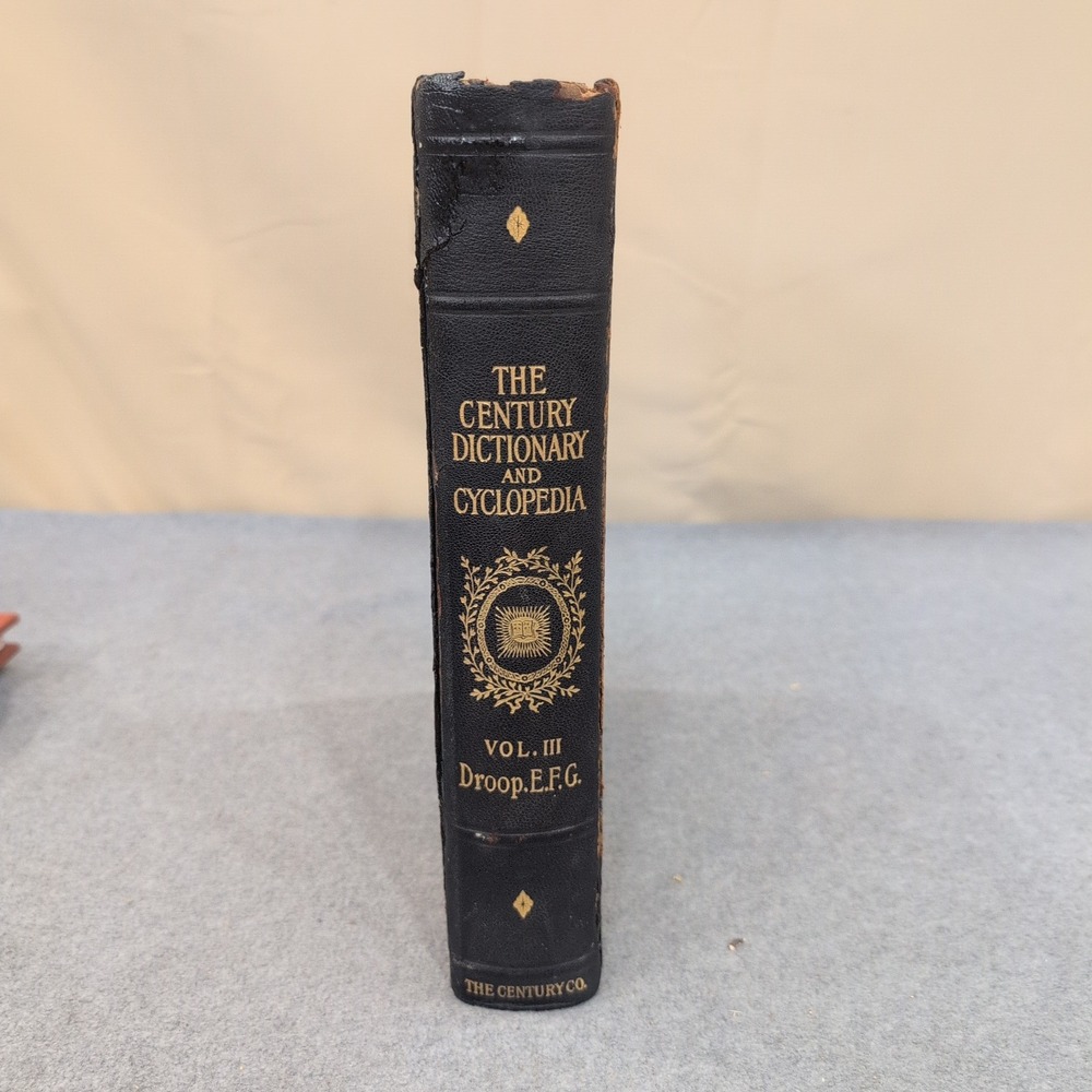 The Century Dictionary and Cyclopedia Volume III 1906 Droop-EFG Leather Antique - Picture 2 of 8